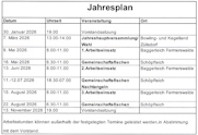 Arbeitsplan 2026
